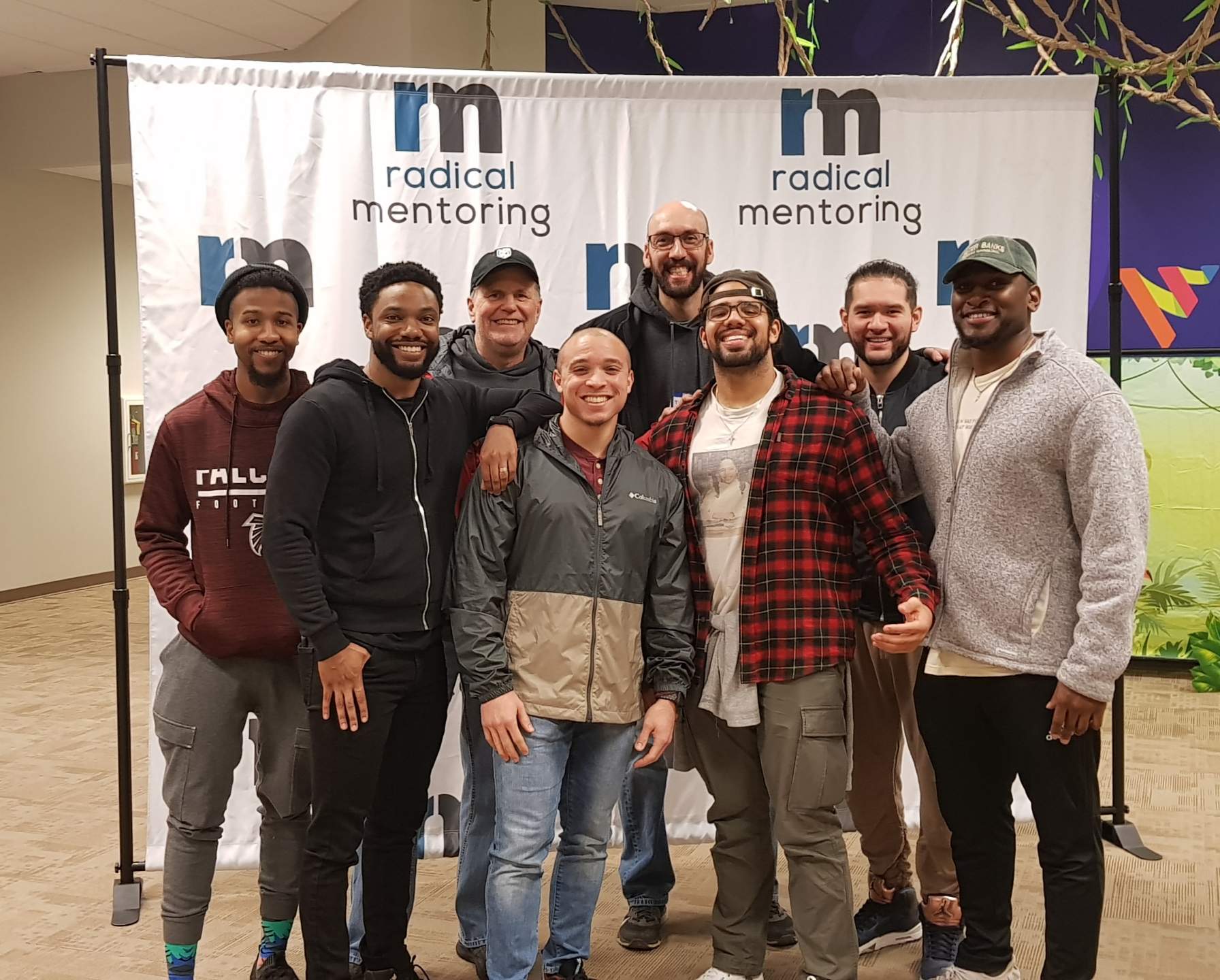 Men in a mentoring group