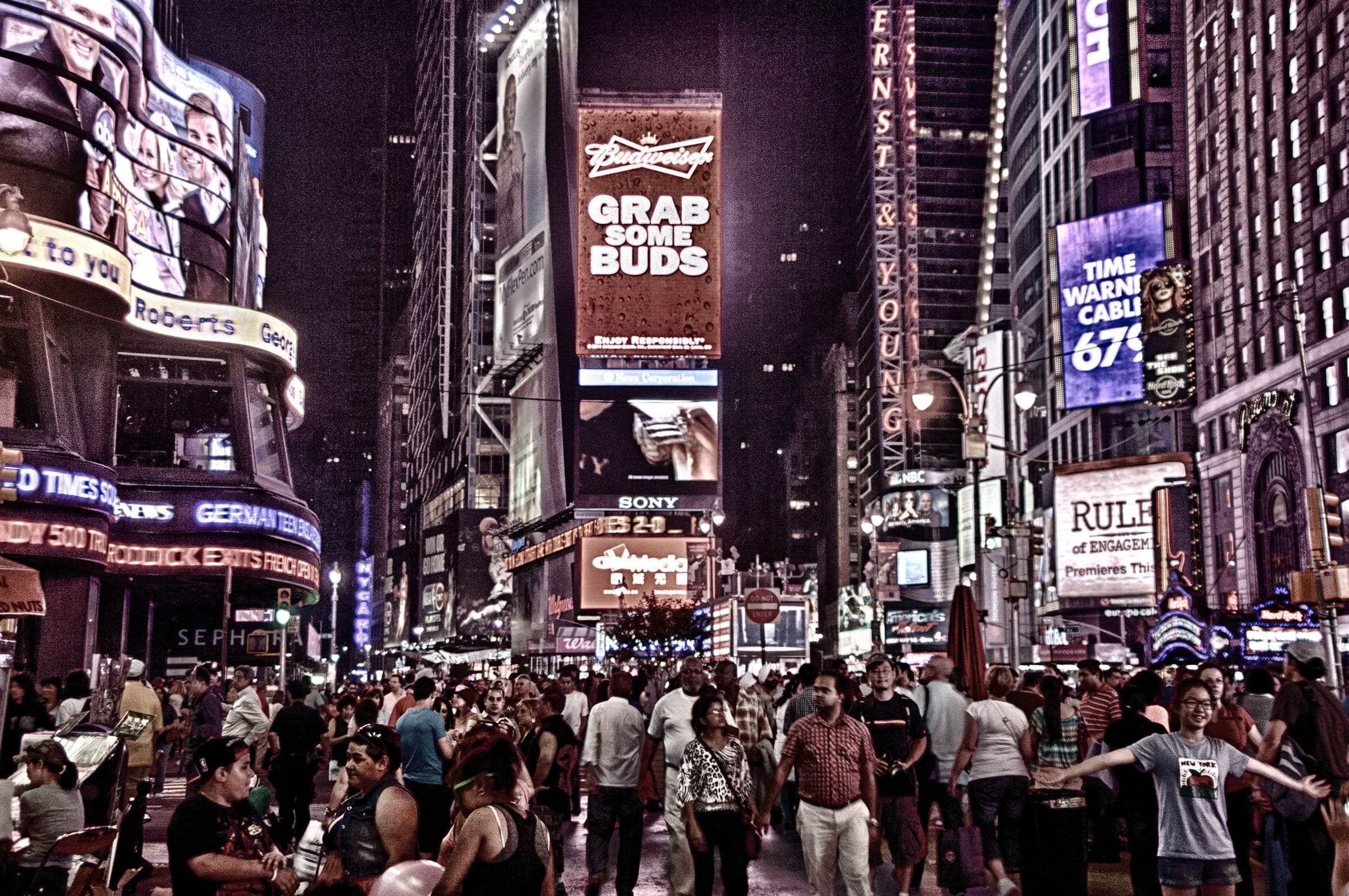 A New York City street and neighborhood block